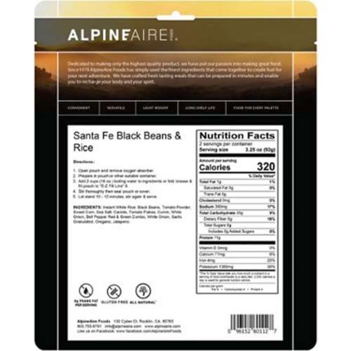 AlpineAire Santa Fe Black Beans and Rice