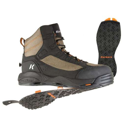 Men's Korkers Greenback Kling-On Sole Wader Shoes Fly Fishing Wading Boots