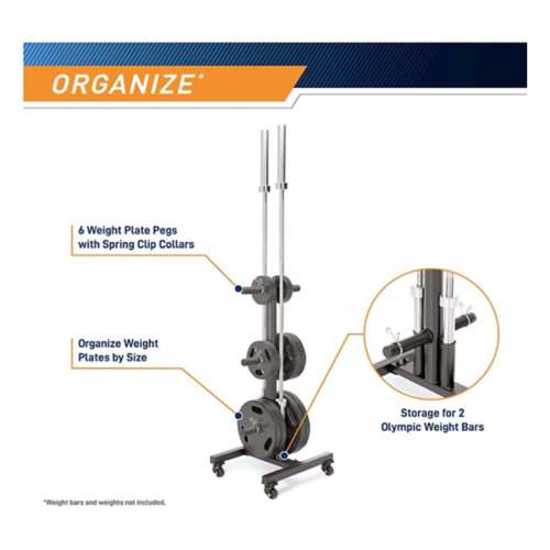 Marcy 6-Peg Olympic Weight Plate Tree