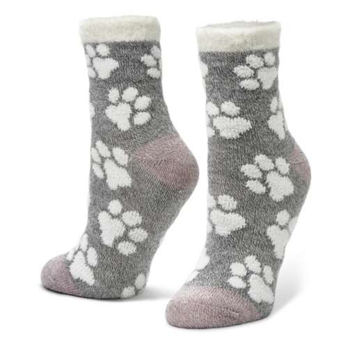 Paw Print Fuzzy Socks