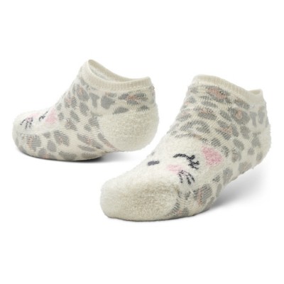 Girls' Sof Sole Fireside Cat Cheetah Ankle Socks