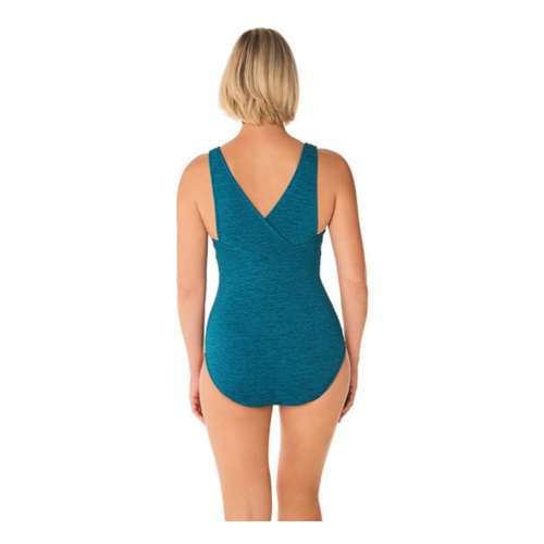 Swimsuits For All Women's Plus Size Chlorine Resistant Crossback