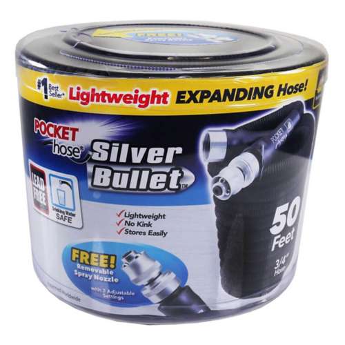 Pocket Hose Silver Bullet 3/4 in. D X 50 ft. L Expandable Lightweight Garden Hose