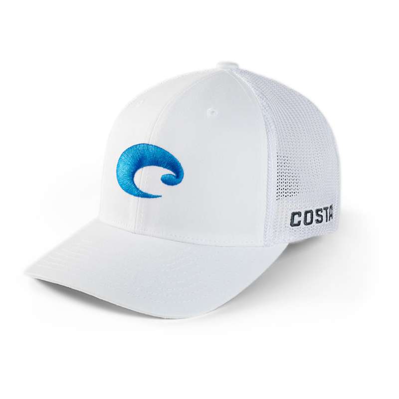Adult Costa Del Mar Costa Costa Logo Trucker Flexfit Hat