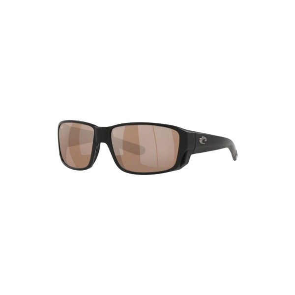 Photos - Sunglasses Costa Del Mar Tuna Alley Pro Polarized  Black/Copper Silver Mirror Polarized Glass 09796391079 