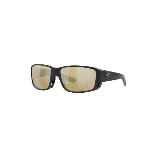 Photos - Sunglasses Costa Del Mar Tuna Alley Pro Polarized  Black/Sunrise Silver Mirror Polarized Glass 09796391082 