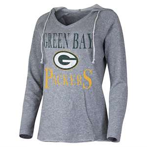 Green Bay Packers Concepts Sport Women's Marathon Lightweight Lounge  Pullover Hoodie - Black