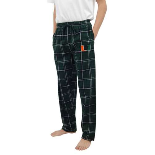 Concepts Sport Miami Hurricanes Flannel Pants