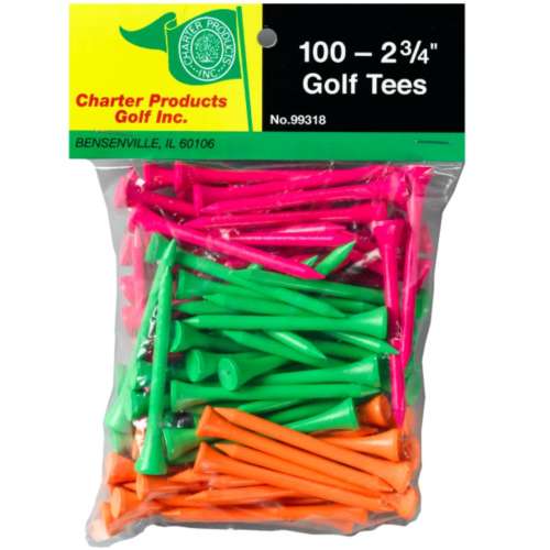 Charter Products 2-3/4 Golf Tees 100 Pack