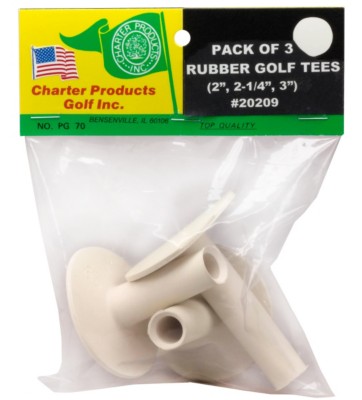 Charter Pack of Three Rubber Tees