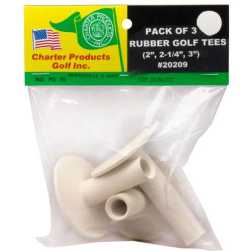 Charter Pack of Three Rubber Tees