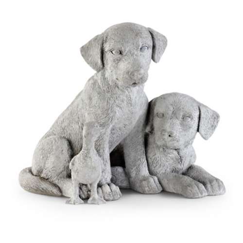 Napco Imports Dogs with Duck Statue