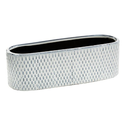 Napco Imports Diamond Pattern Oval Planter | SCHEELS.com