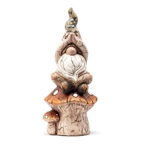 Napco Imports Gnome on Mushroom Figurine