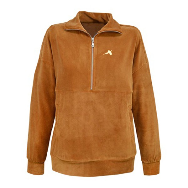 Women's Artisans Pheasants Forever Carly Corded 1/2 Zip Pullover - Artisans