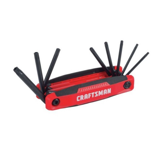 Craftsman T40 Fold-Up 8-in-1 Tamper Resistant Torx Hex Key Set