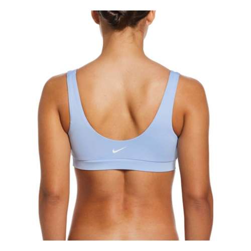 Women's Mid Nike Scoop Neck Multi Logo Swim Bikini Top