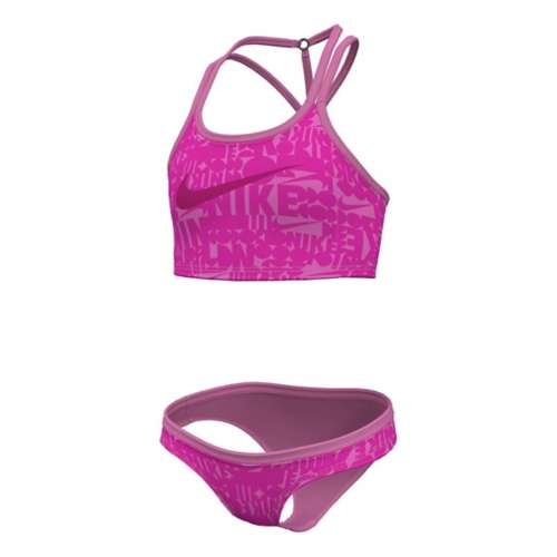 Girls' Nike T-Crossback Midkini Swim Set