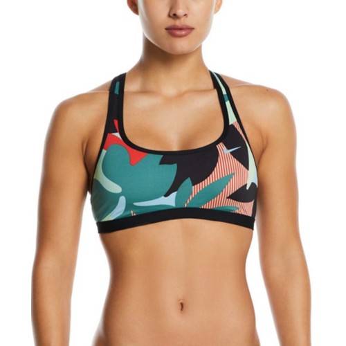 Women s Nike Racerback Floral Swim Bikini Top