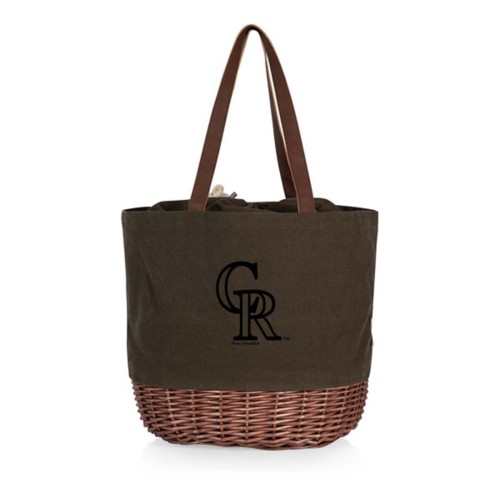 Picnic Time Colorado Rockies Coronado Canvas & Willow Basket Tote - Primary Image