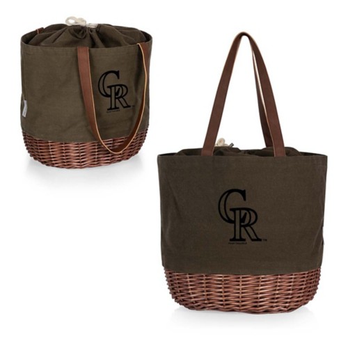 Picnic Time Colorado Rockies Coronado Canvas & Willow Basket Tote - Primary Image
