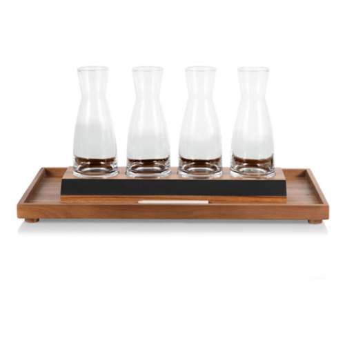Picnic Time Cava Wine Tasting Kit with 4 Glass Carafes