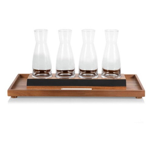 Picnic Time Cava Wine Tasting Kit with 4 Glass Carafes - Primary Image