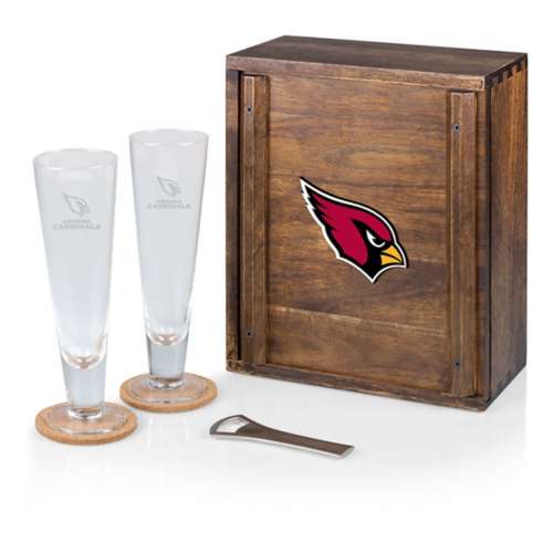 Picnic Time Arizona Cardinals Pilsner Beer Glass Gift Set