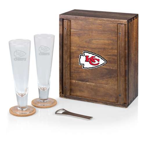 Picnic Time Kansas City Chiefs Pilsner Beer Glass Gift Set
