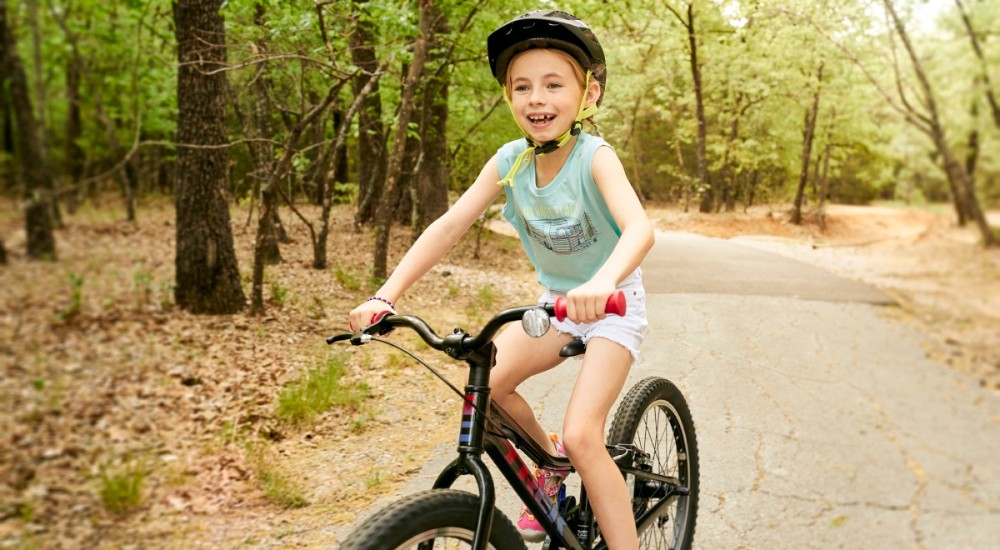 little girl riding kids bike