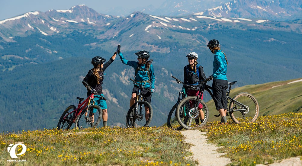 A group of bike riders