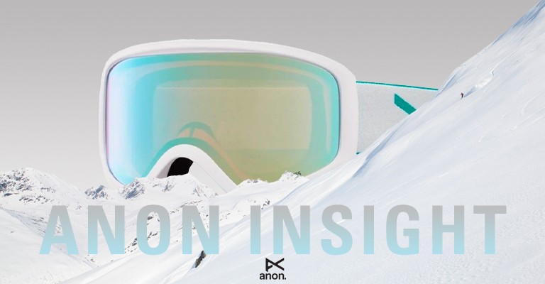 womens anon insight snow goggles on a background