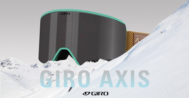 mens giro axis snow goggles on a background