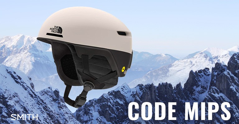 smith code mips snow helmet product image on background