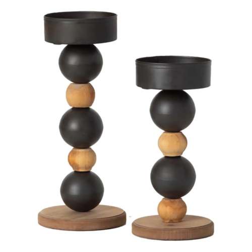 Sullivans Stacked Sphere Pillar Candle Holders