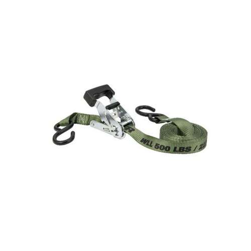 Keeper 1 in x 12 ft Green Ratchet Tie Down Strap 500 lb