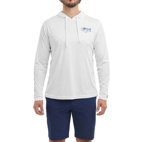 Men's Pelagic Vaportek Marlin Minds Long Sleeve Hooded T-Shirt