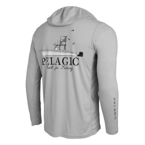 Men's Pelagic Vaportek Let's Go Long Sleeve Hooded T-Shirt