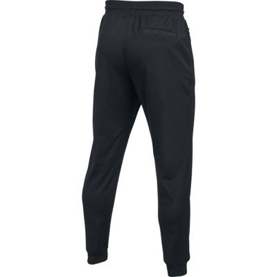 under armour black joggers mens