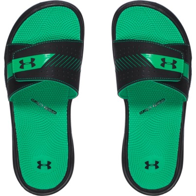 green under armour slides