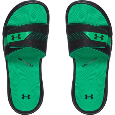 green under armour slides