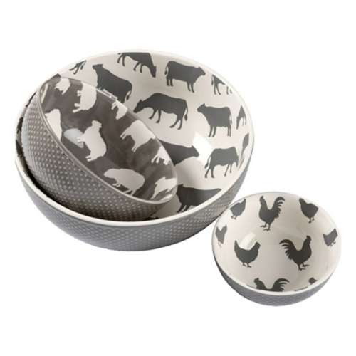 Primitives by Kathy Farm Animals Bowls