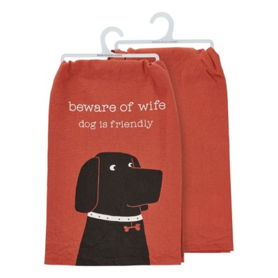 Primitives by Kathy Dog Is Friendly Kitchen Towel