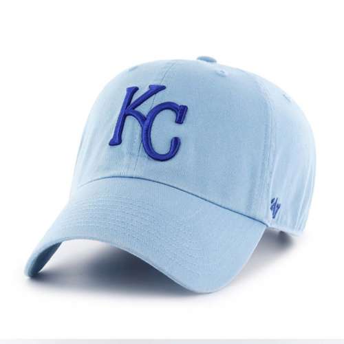 Men's '47 Light Blue Kansas City Royals Area Code City Connect Clean Up Adjustable Hat