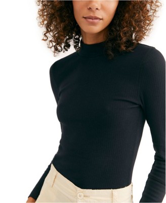 Women's Free People Rickie Long Sleeve Mock Neck Shirt