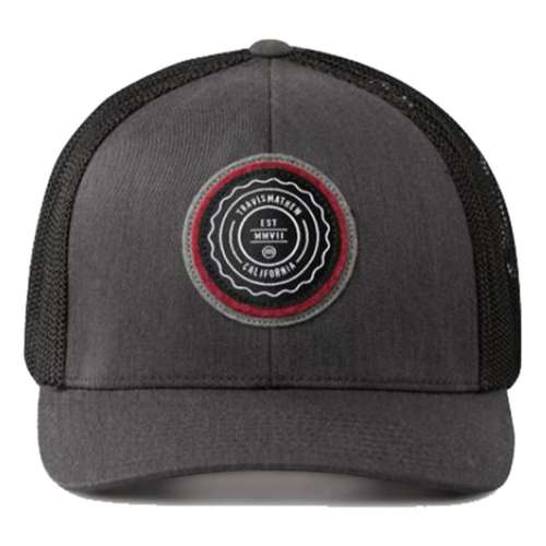 Travis Mathew The Patch Cap - Heather Grey Pinstripe - Mens Polyester - One Size