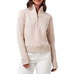 Women's TravisMathew Cloud Fleece Long Sleeve 1/2 Zip - Thumbnail 1 of 3