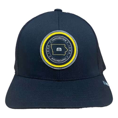 Men's TravisMathew Iowa Home Stretch Snapback Hat Black