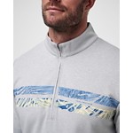 Men's TravisMathew Upgraded Chest Stripe Long Sleeve 1/4 Zip - Thumbnail 3 of 3