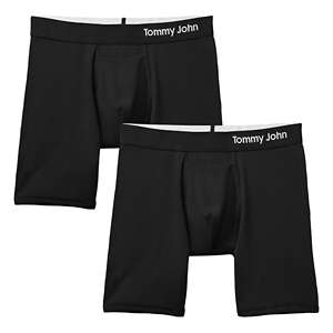 Tommy John Women's Cool Cotton Briefs (X-Small, Black - Lace) at
